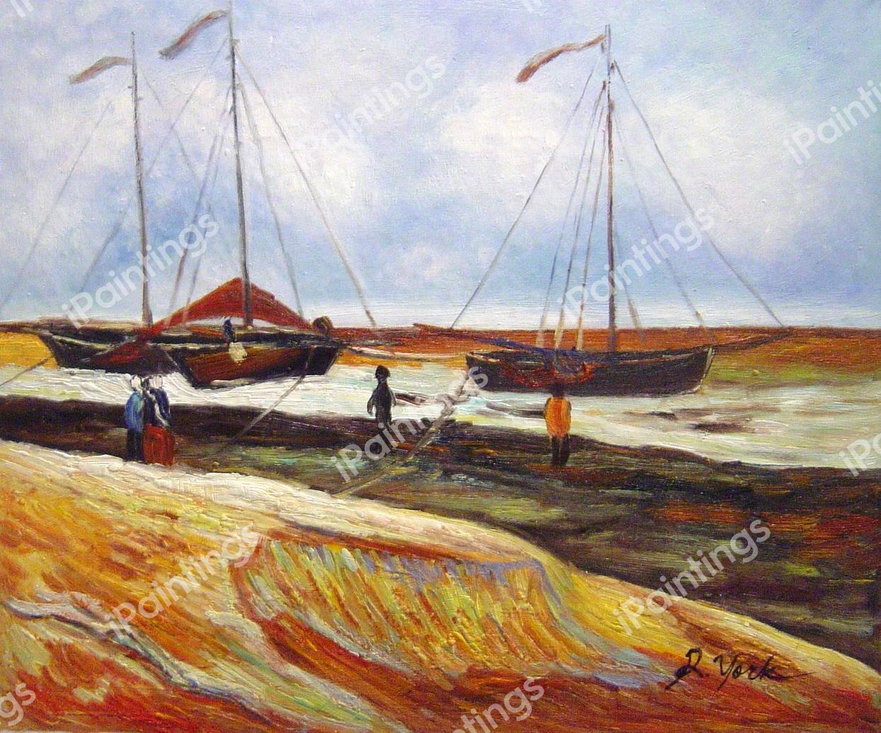 The Beach At Scheveningen In Calm Weather. The painting by Vincent Van Gogh