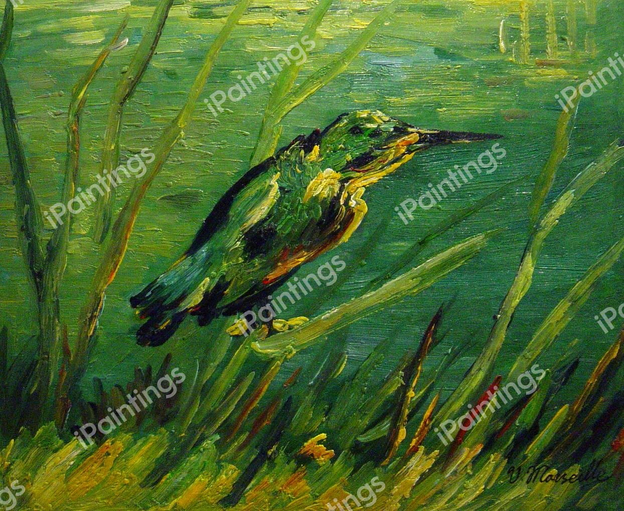 The Kingfisher. The painting by Vincent Van Gogh