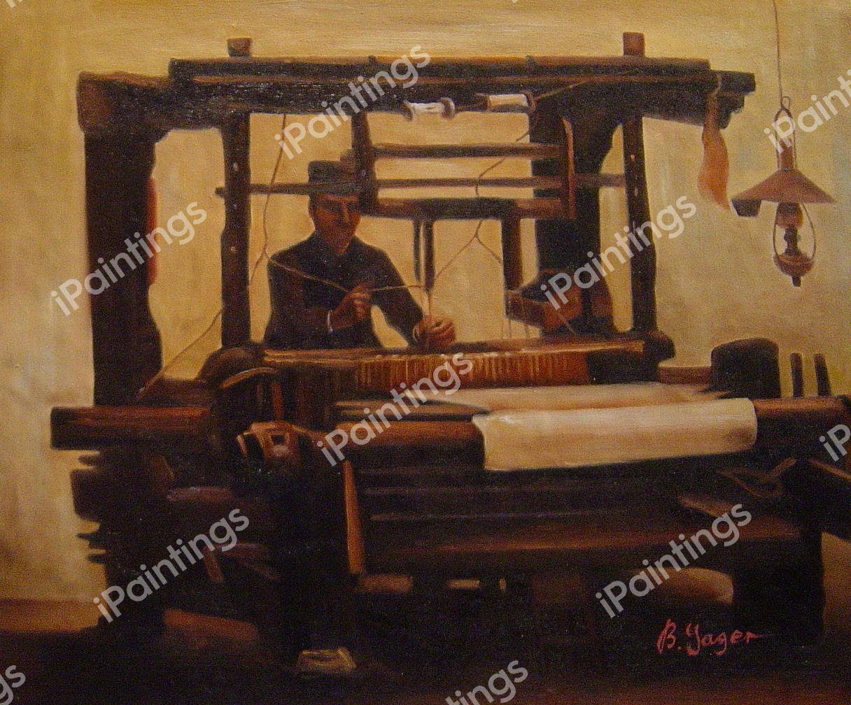 The Loom. The painting by Vincent Van Gogh