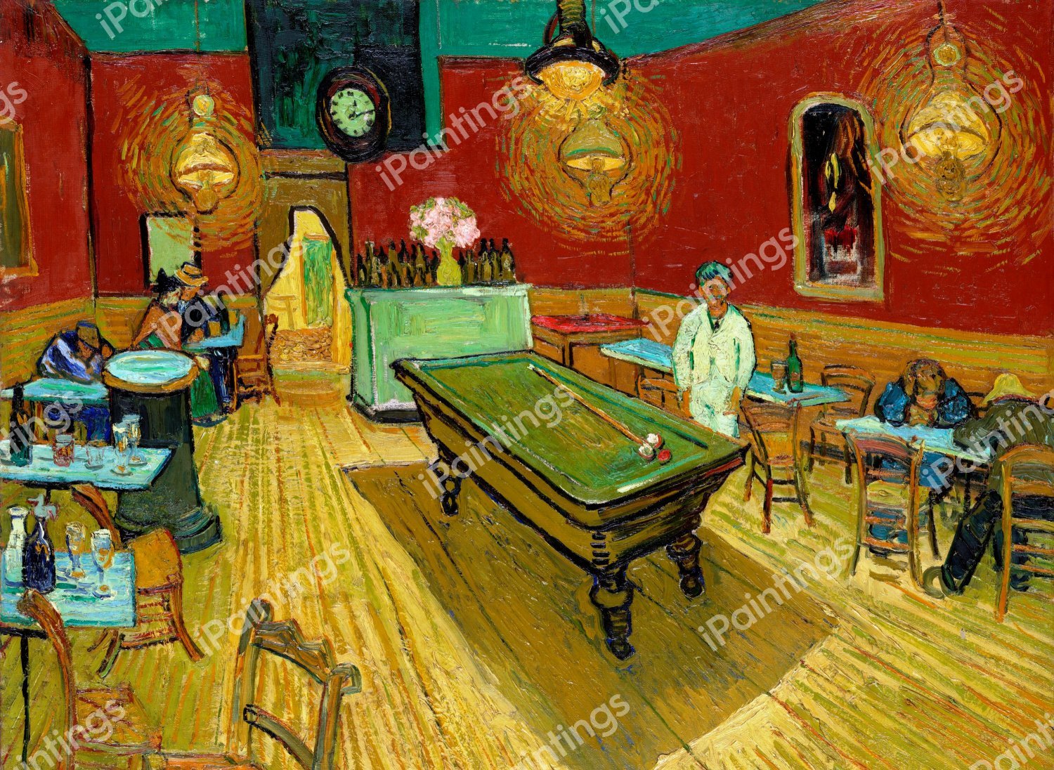 The Night Café. The painting by Vincent Van Gogh