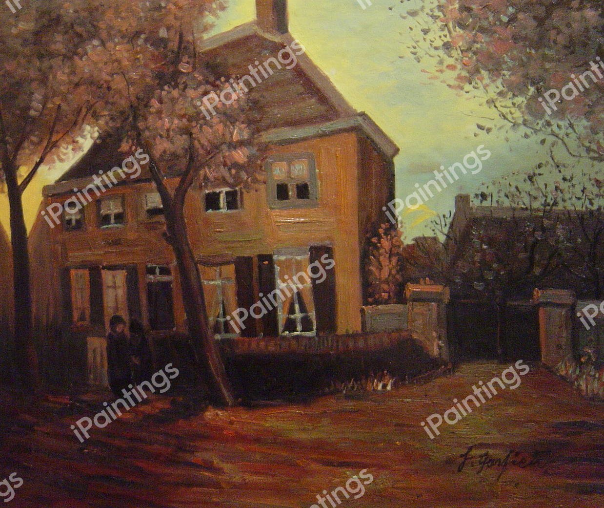 The Parsonage At Nuenen. The painting by Vincent Van Gogh