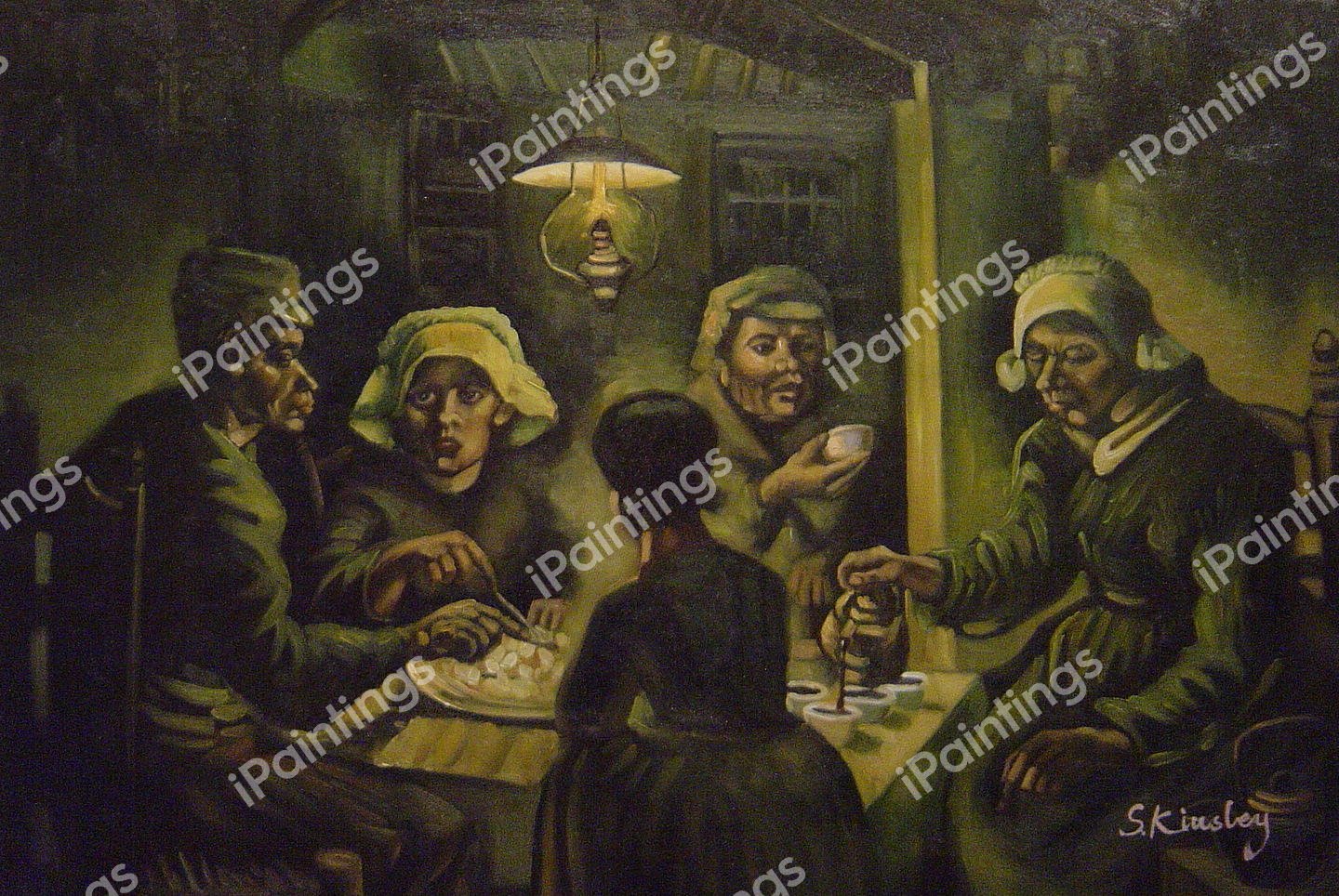 The Potato Eaters. The painting by Vincent Van Gogh