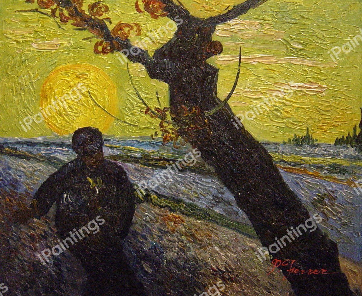 The Sower. The painting by Vincent Van Gogh