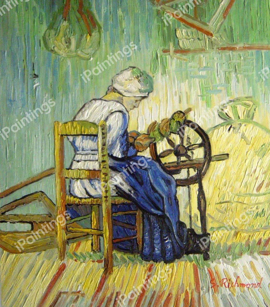The Spinner. The painting by Vincent Van Gogh