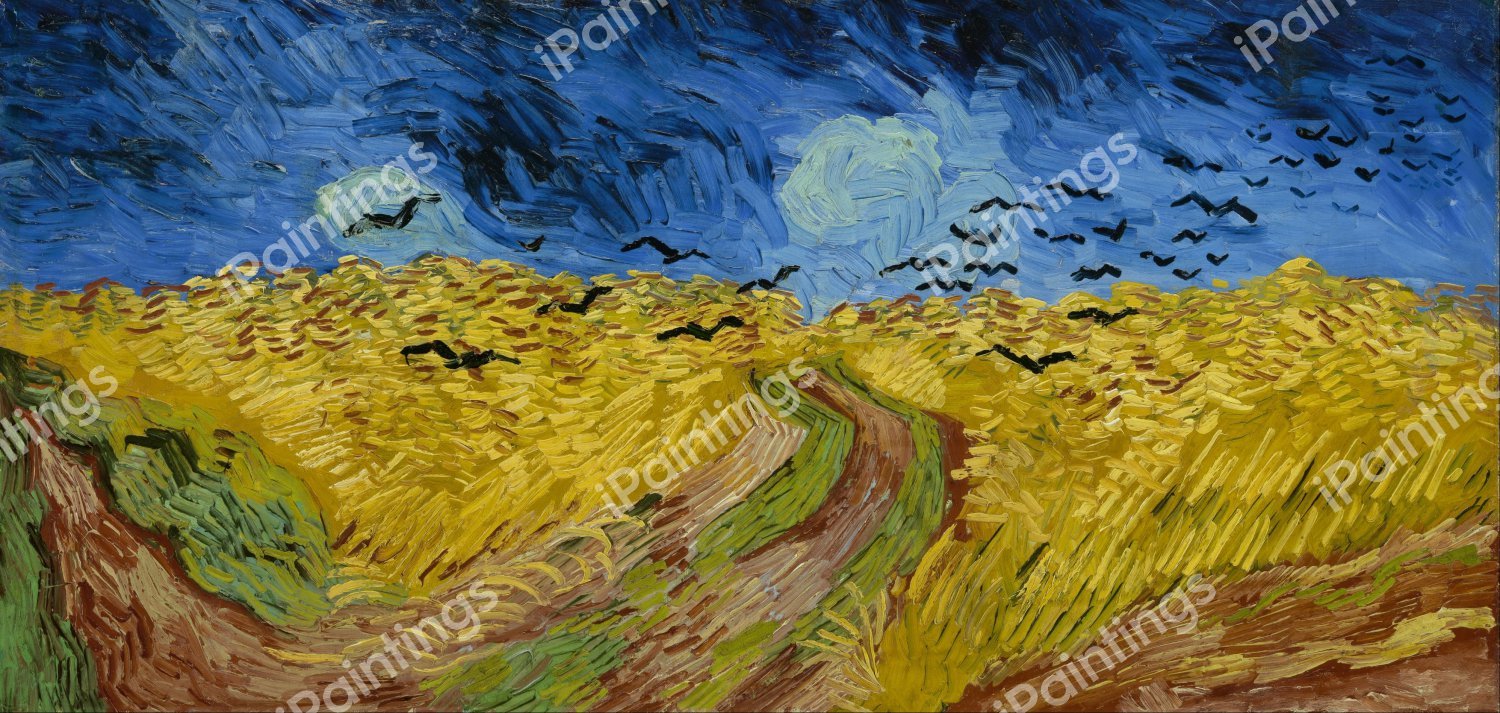 The Wheat Field with Crows. The painting by Vincent Van Gogh
