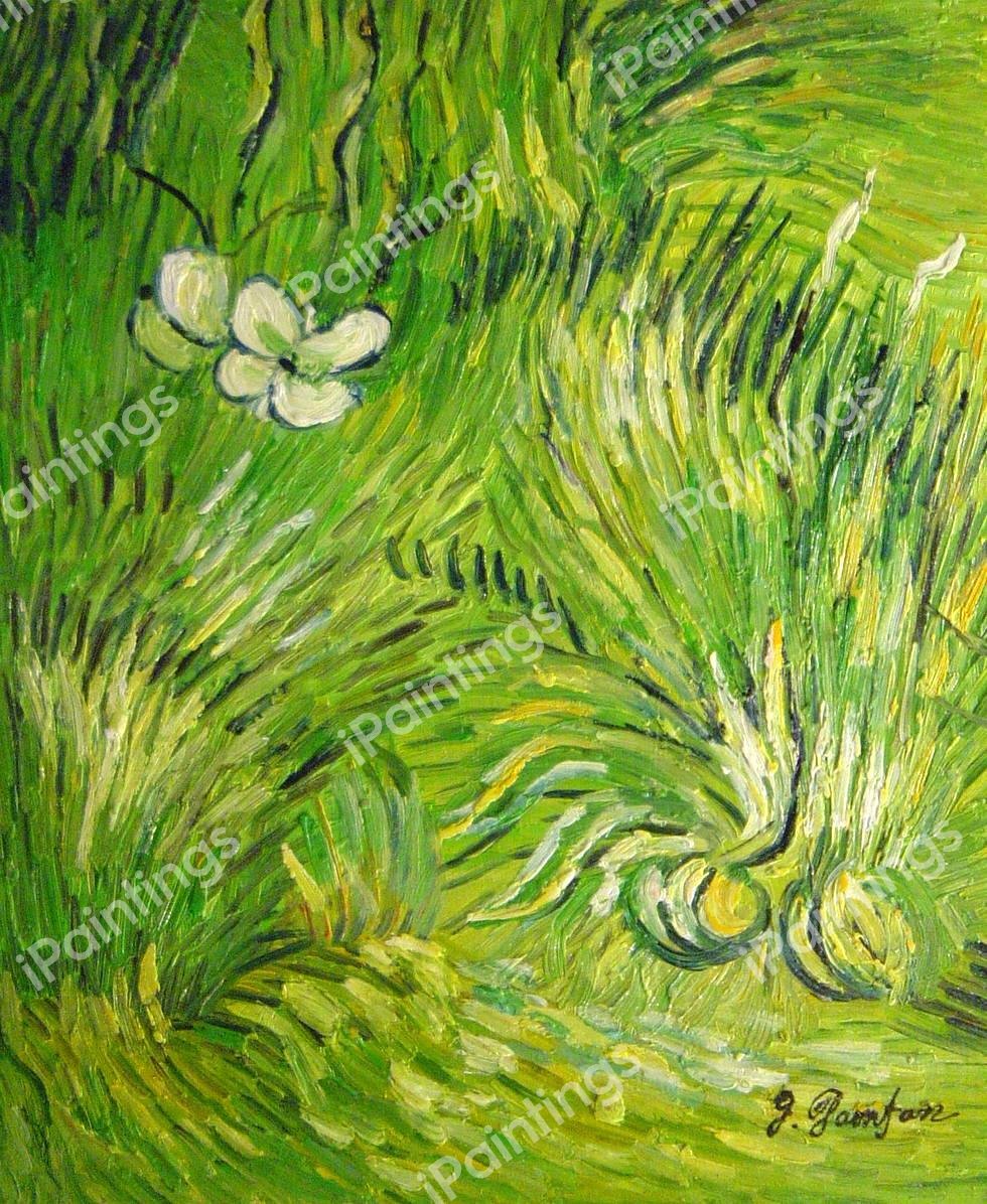 Two White Butterflies. The painting by Vincent Van Gogh
