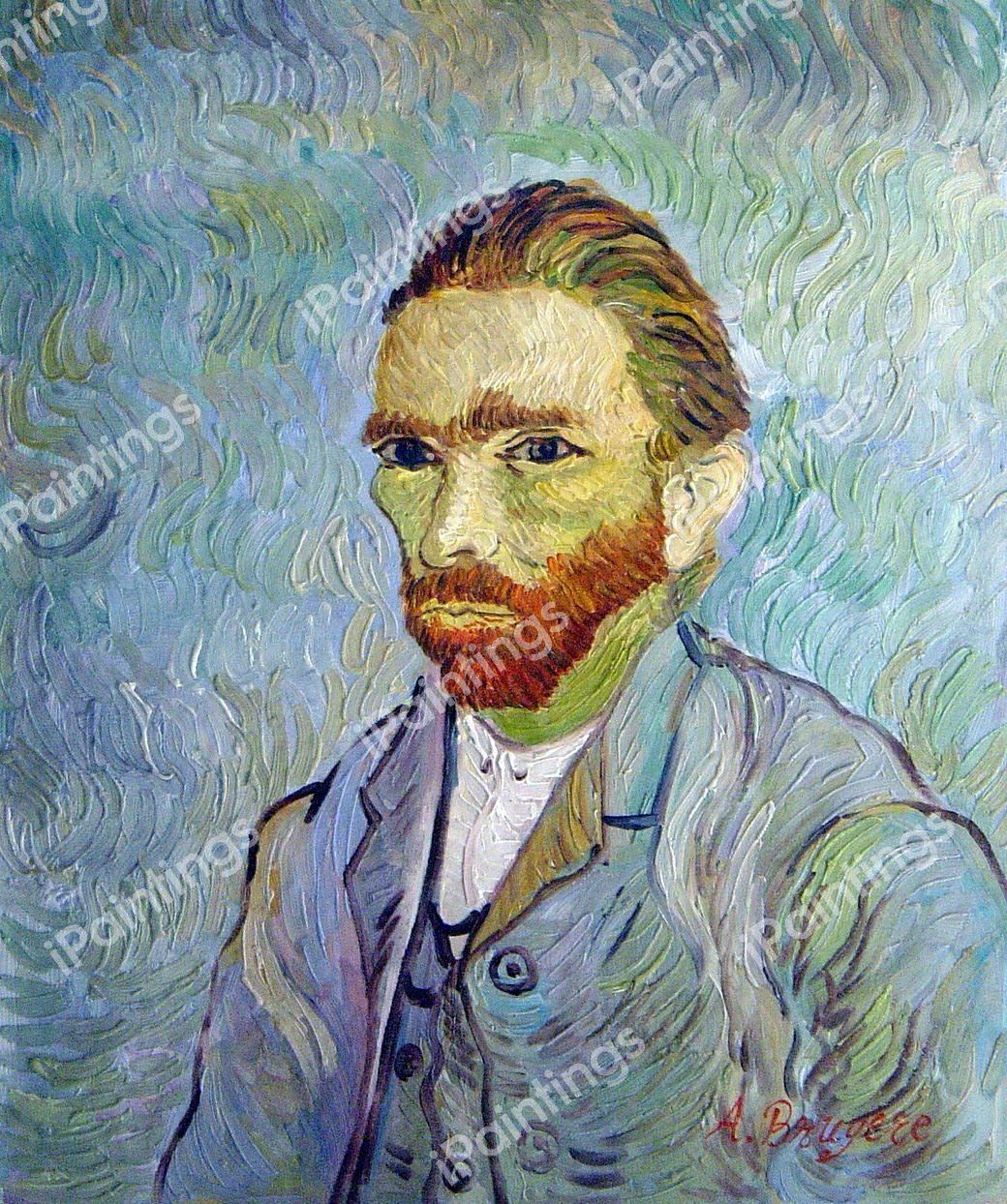 Van Gogh Self Portrait. The painting by Vincent Van Gogh
