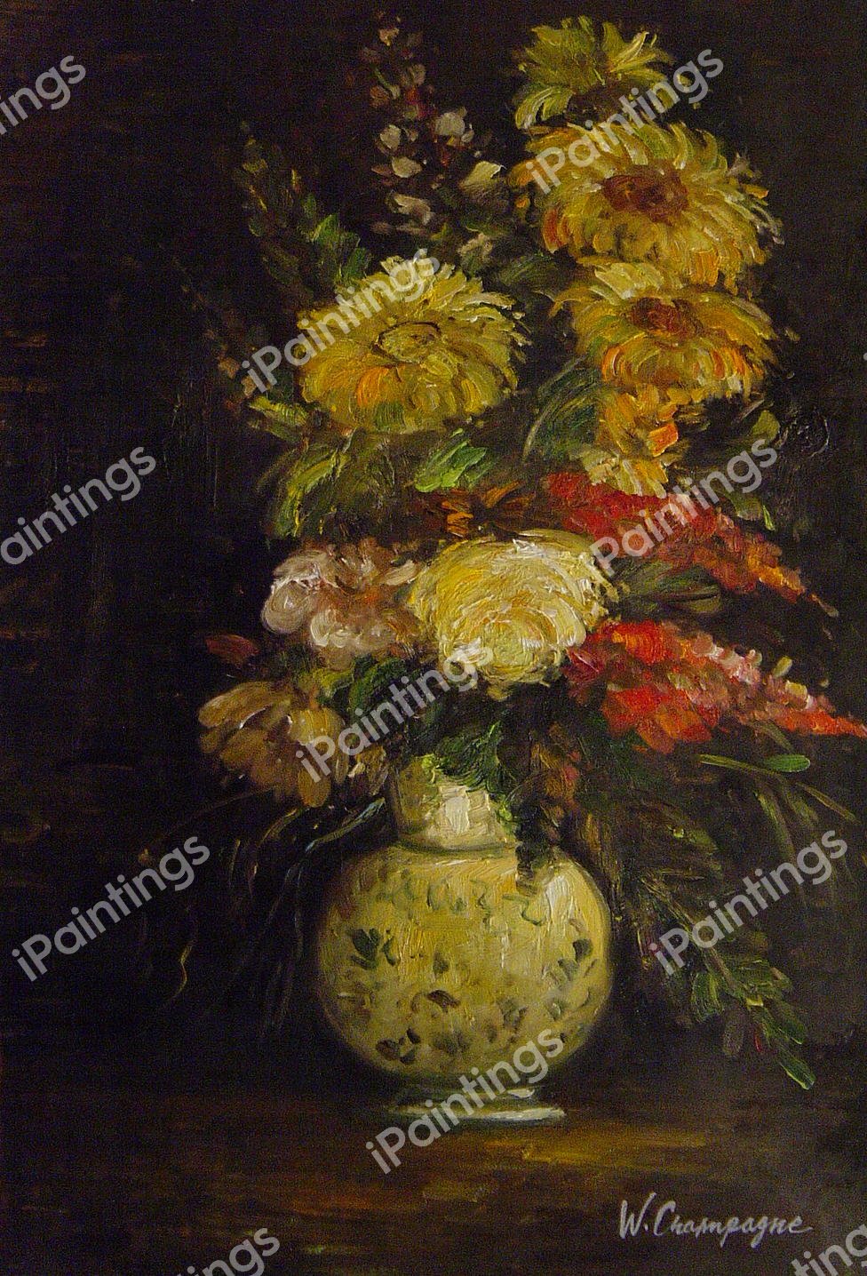 Vase Of Flowers. The painting by Vincent Van Gogh