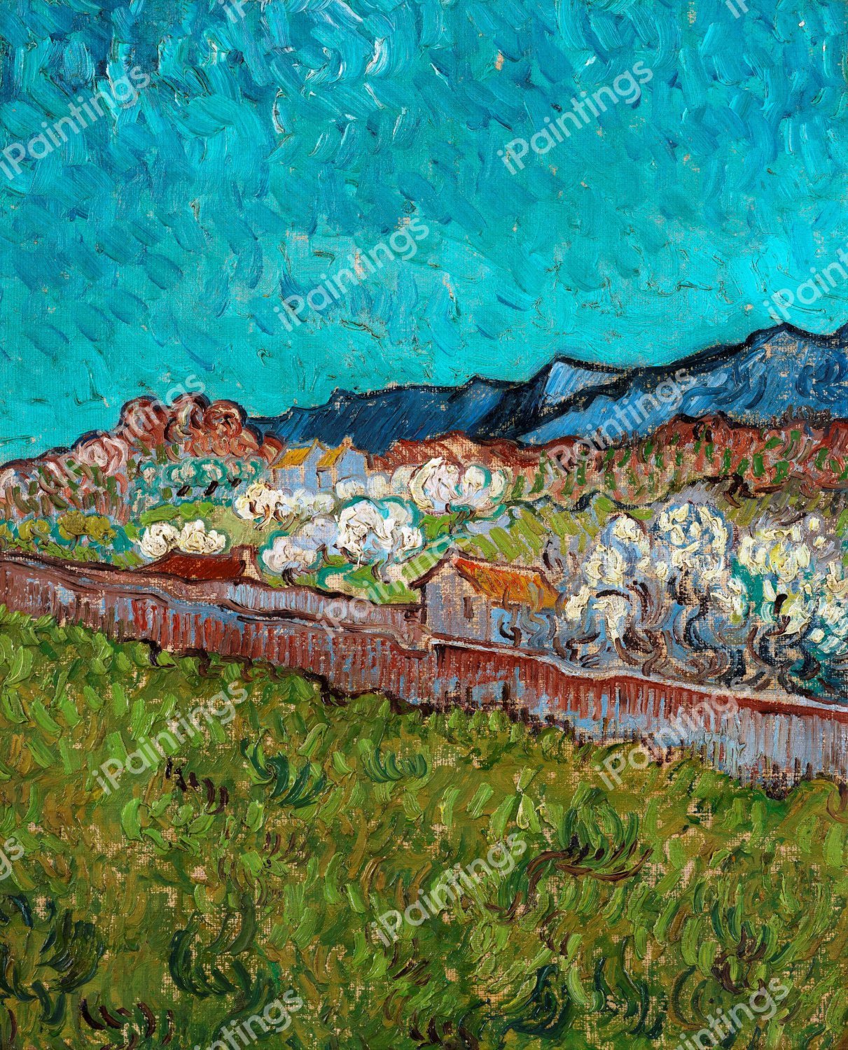 View of the Alpilles. The painting by Vincent Van Gogh