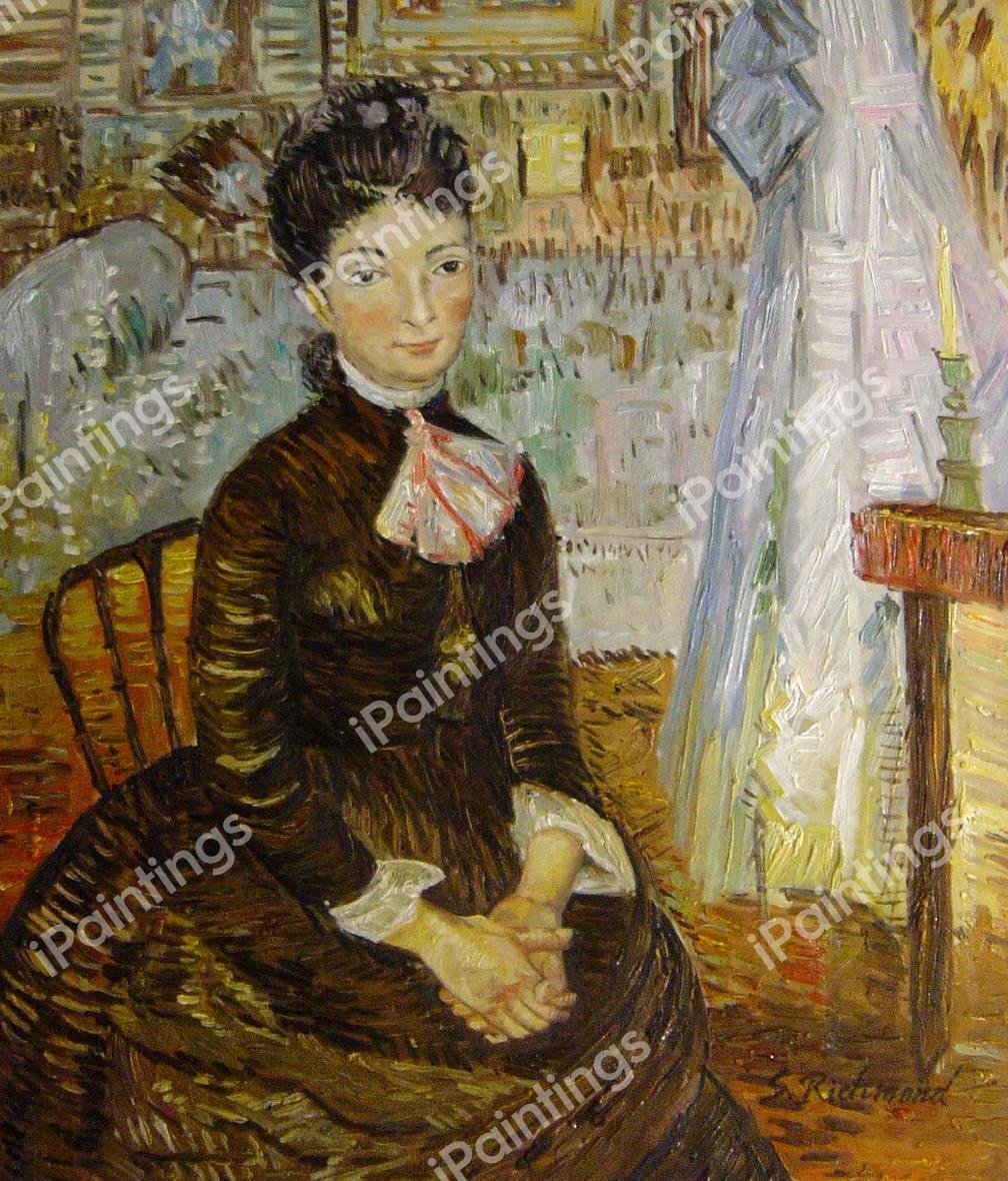 Woman Sitting By A Cradle. The painting by Vincent Van Gogh