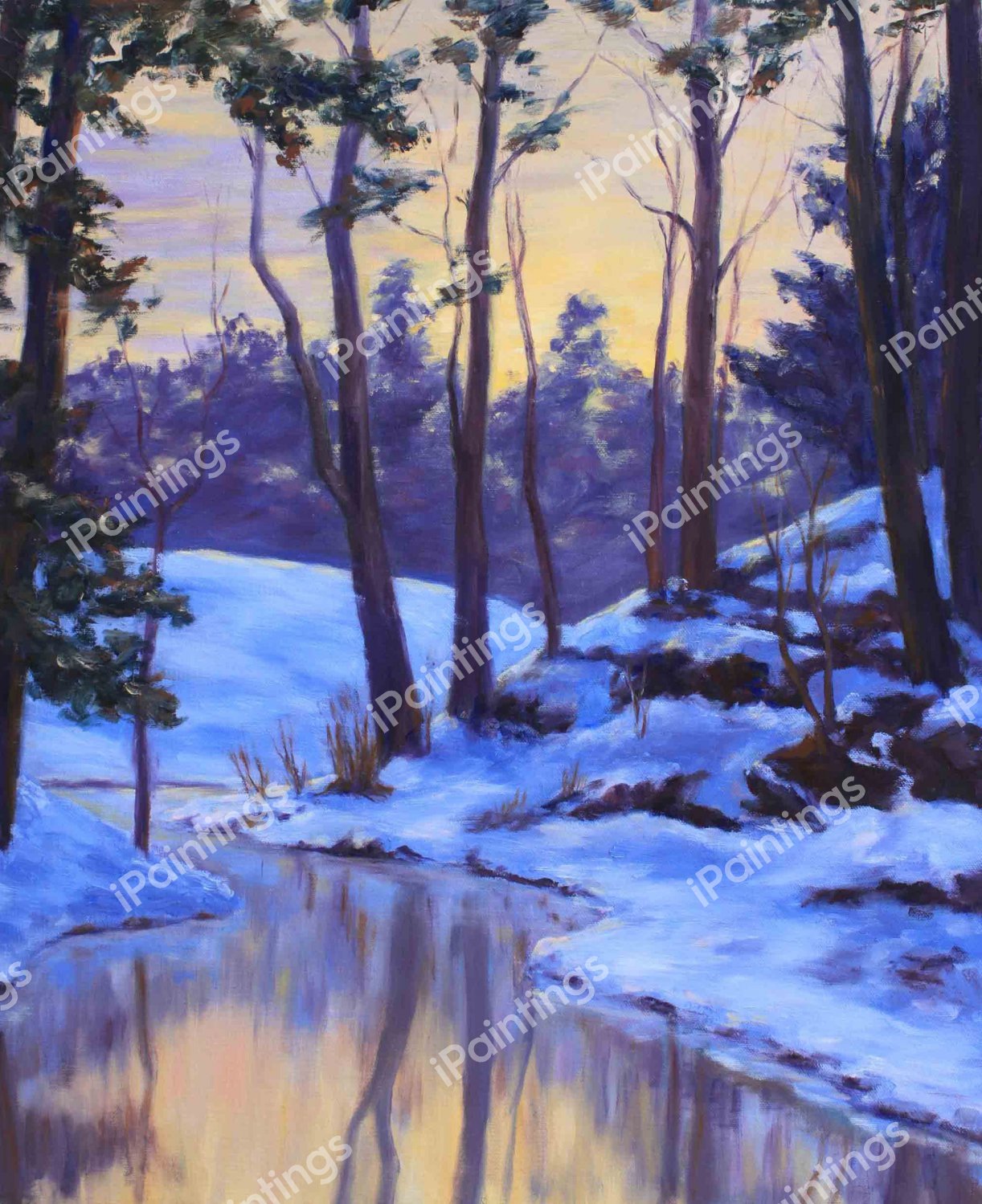 New Moon. The painting by Walter Launt Palmer