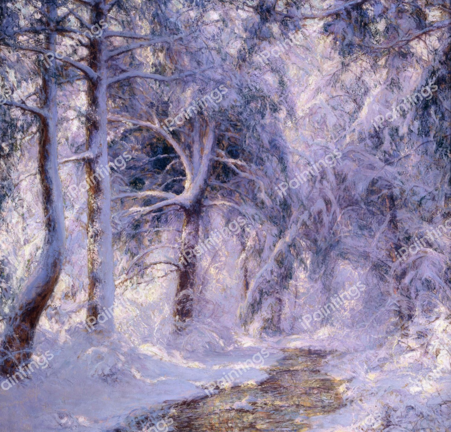 The White World. The painting by Walter Launt Palmer