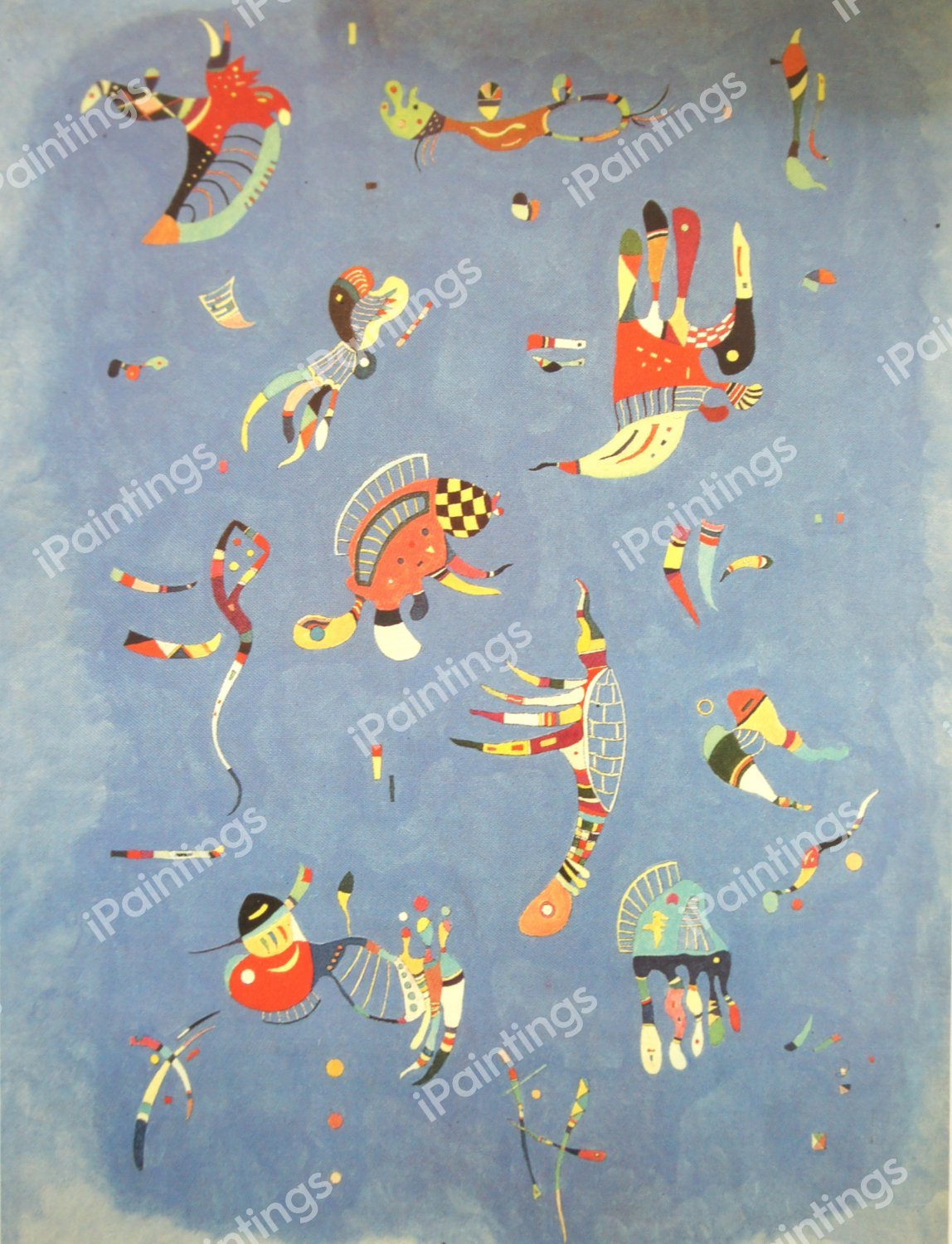 Colorful Life (Motley Life), 1907. The painting by Wassily Kandinsky