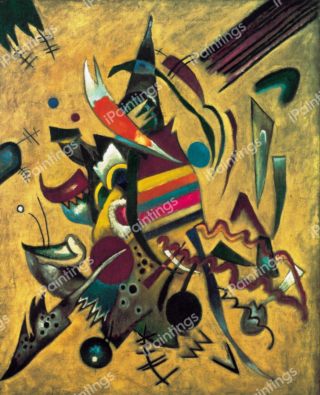 Abstract Points, 1920. The painting by Wassily Kandinsky