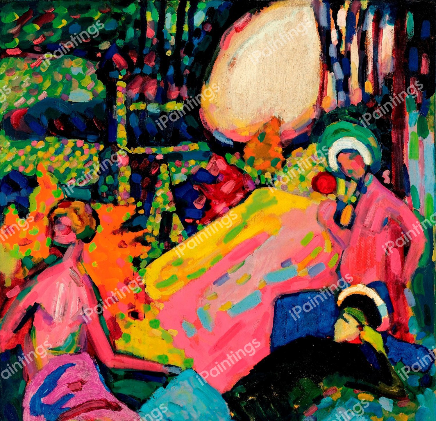 White Sound, 1908. The painting by Wassily Kandinsky