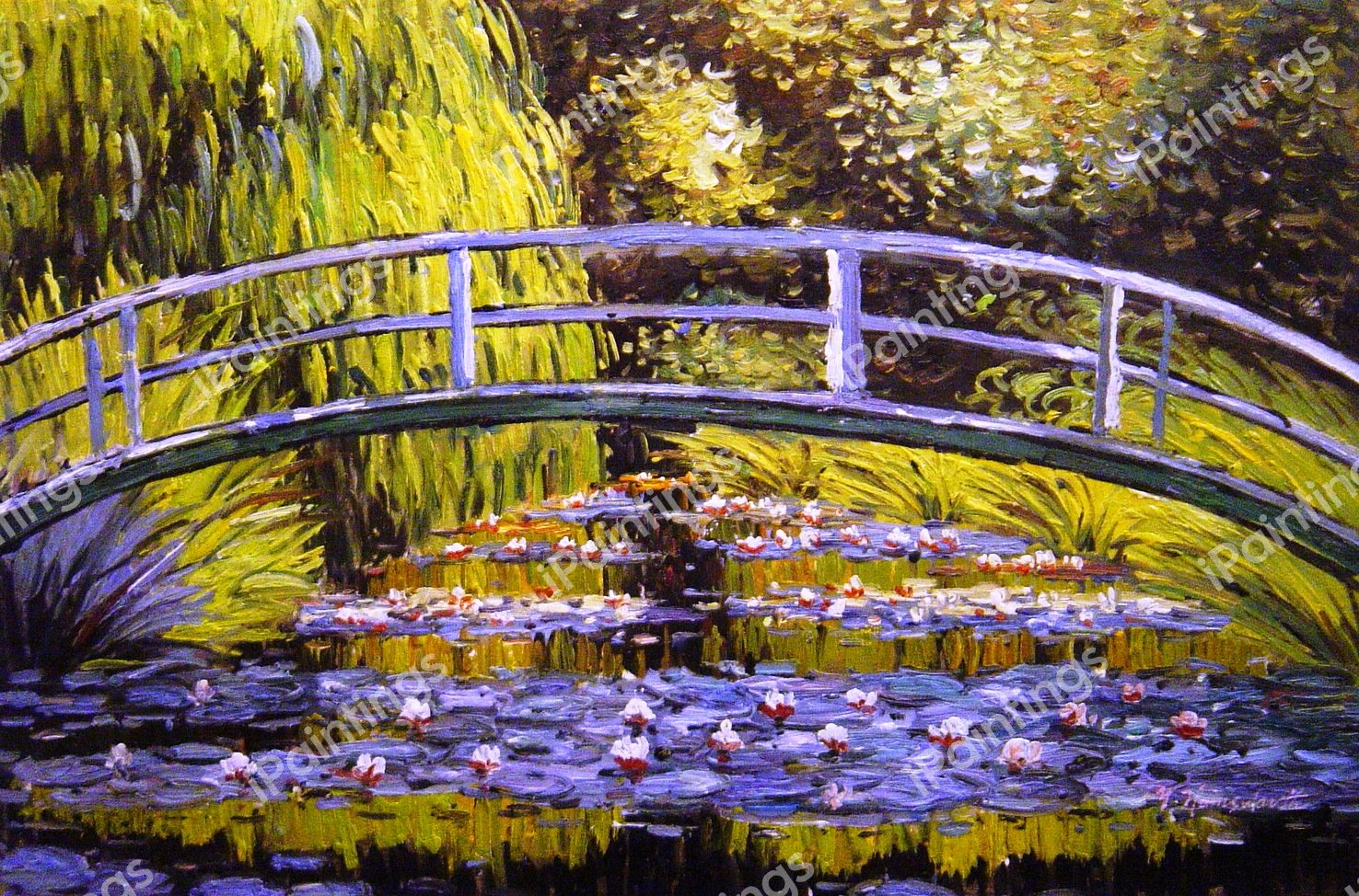 Water Lily Pond Painting by Claude