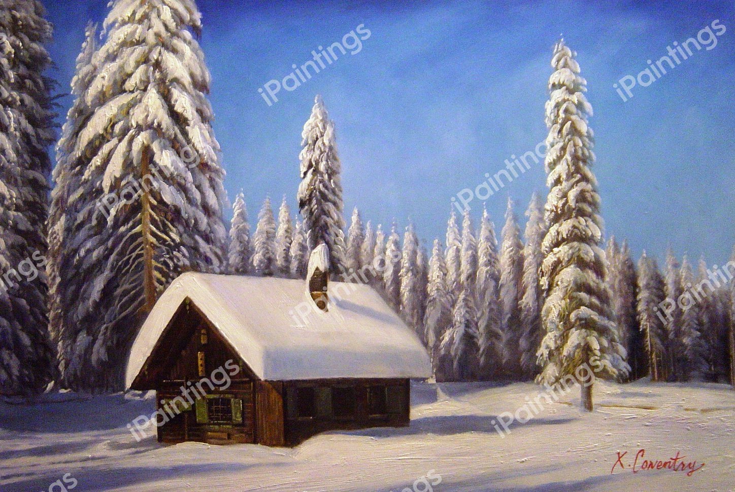 White Christmas. The painting by Our Originals