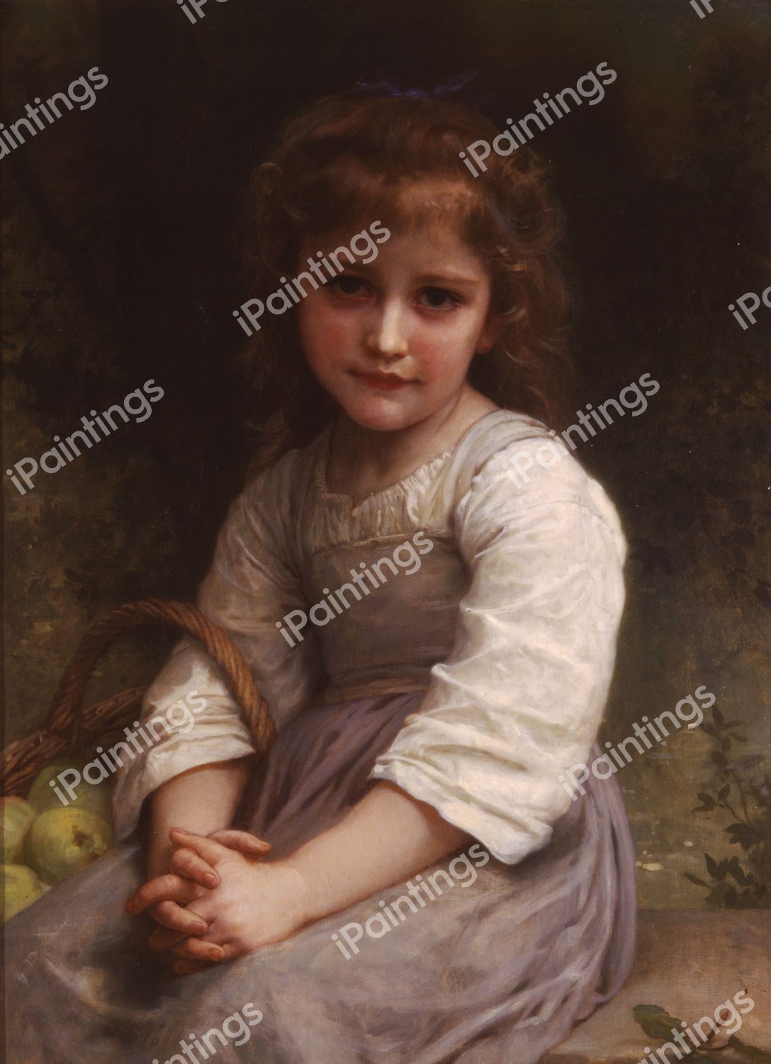 Apples. The painting by William-Adolphe Bouguereau