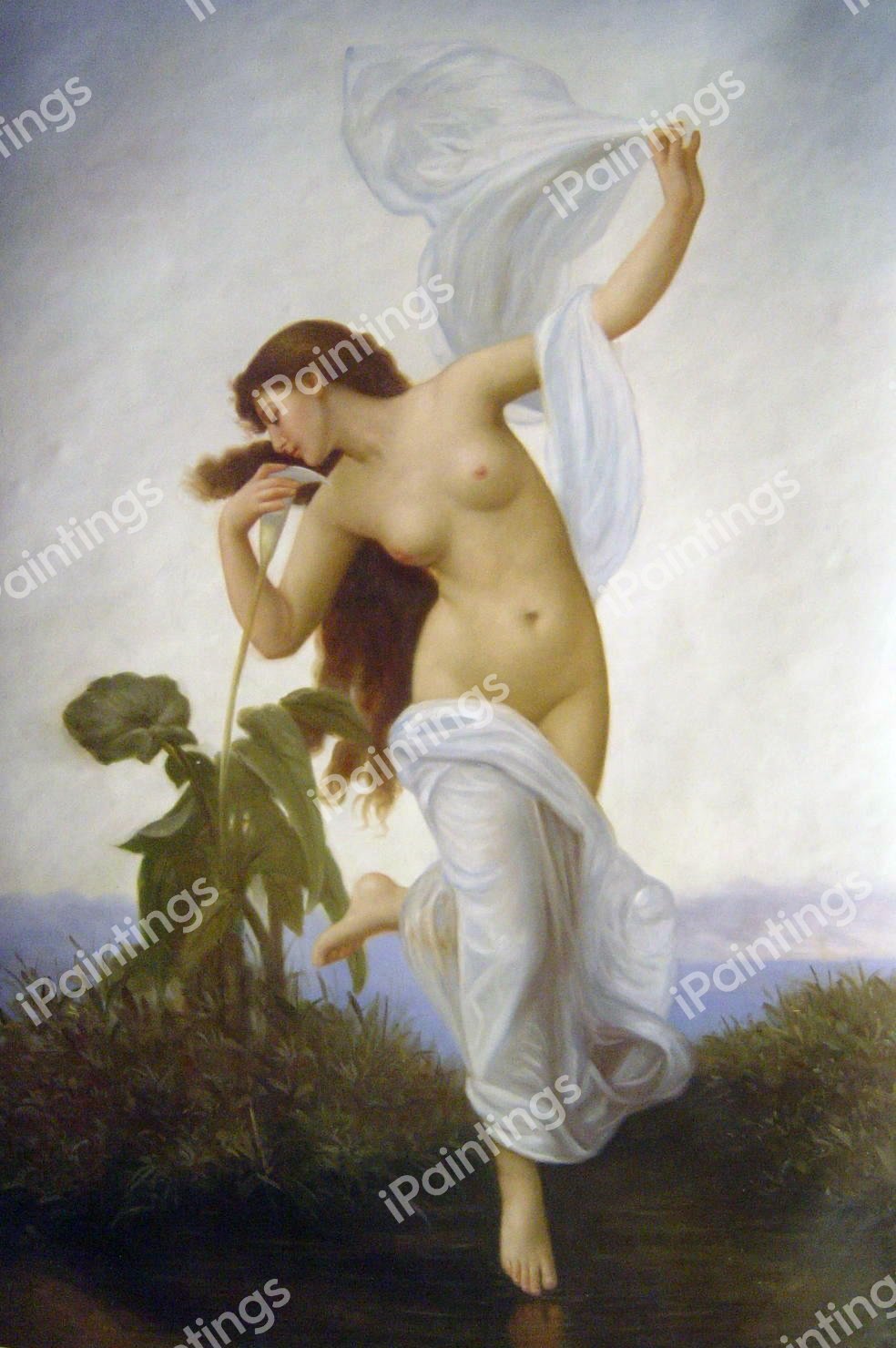 Dawn. The painting by William-Adolphe Bouguereau