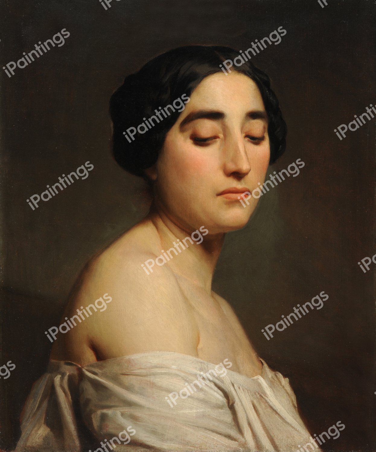 Disdain. The painting by William-Adolphe Bouguereau