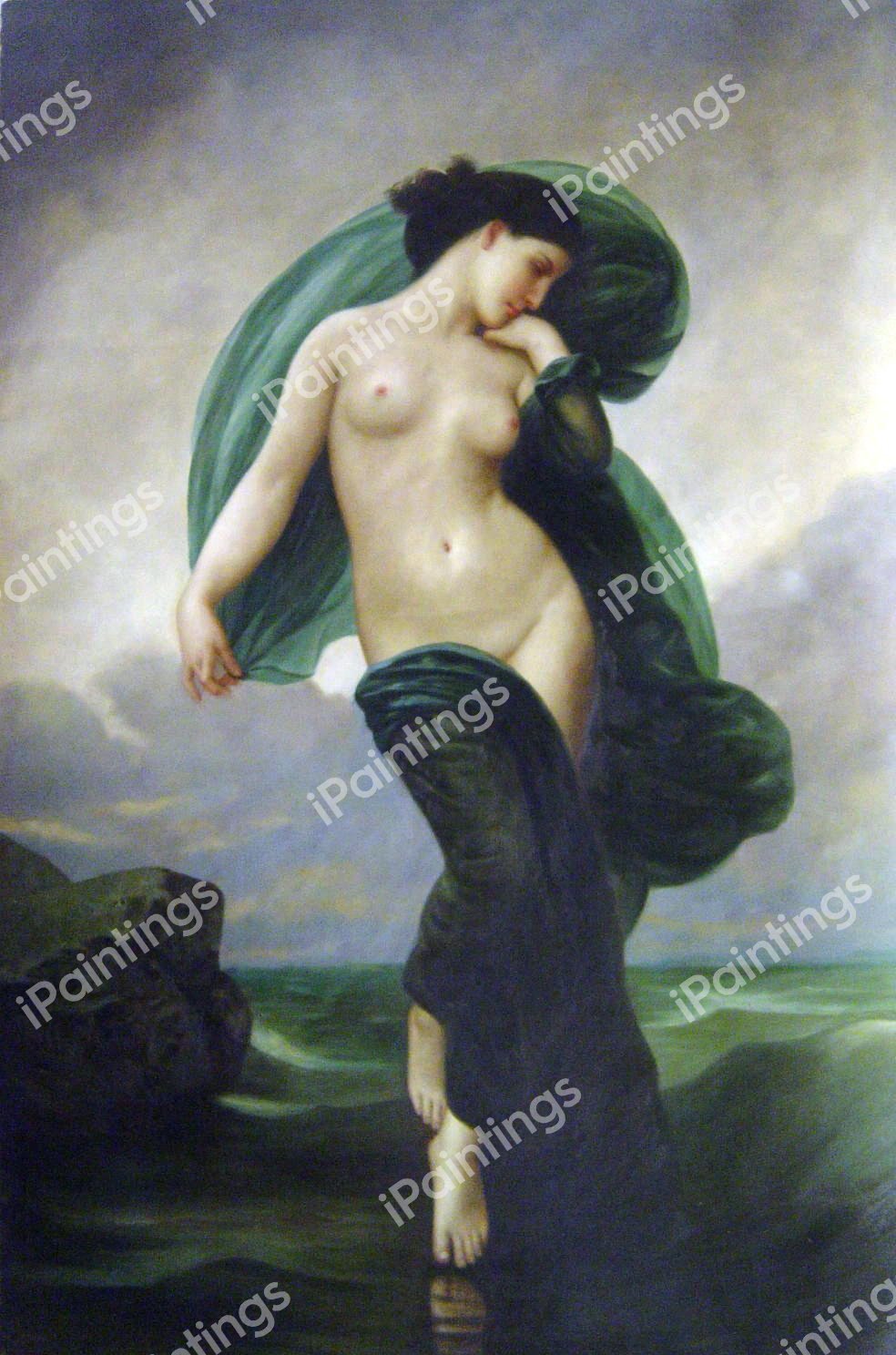 Evening Mood. The painting by William-Adolphe Bouguereau