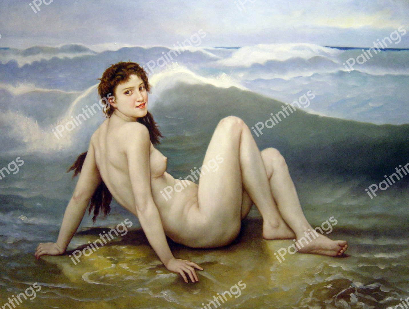 LaVague. The painting by William-Adolphe Bouguereau