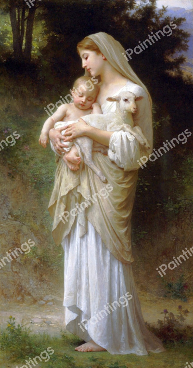 L'Innocence. The painting by William-Adolphe Bouguereau