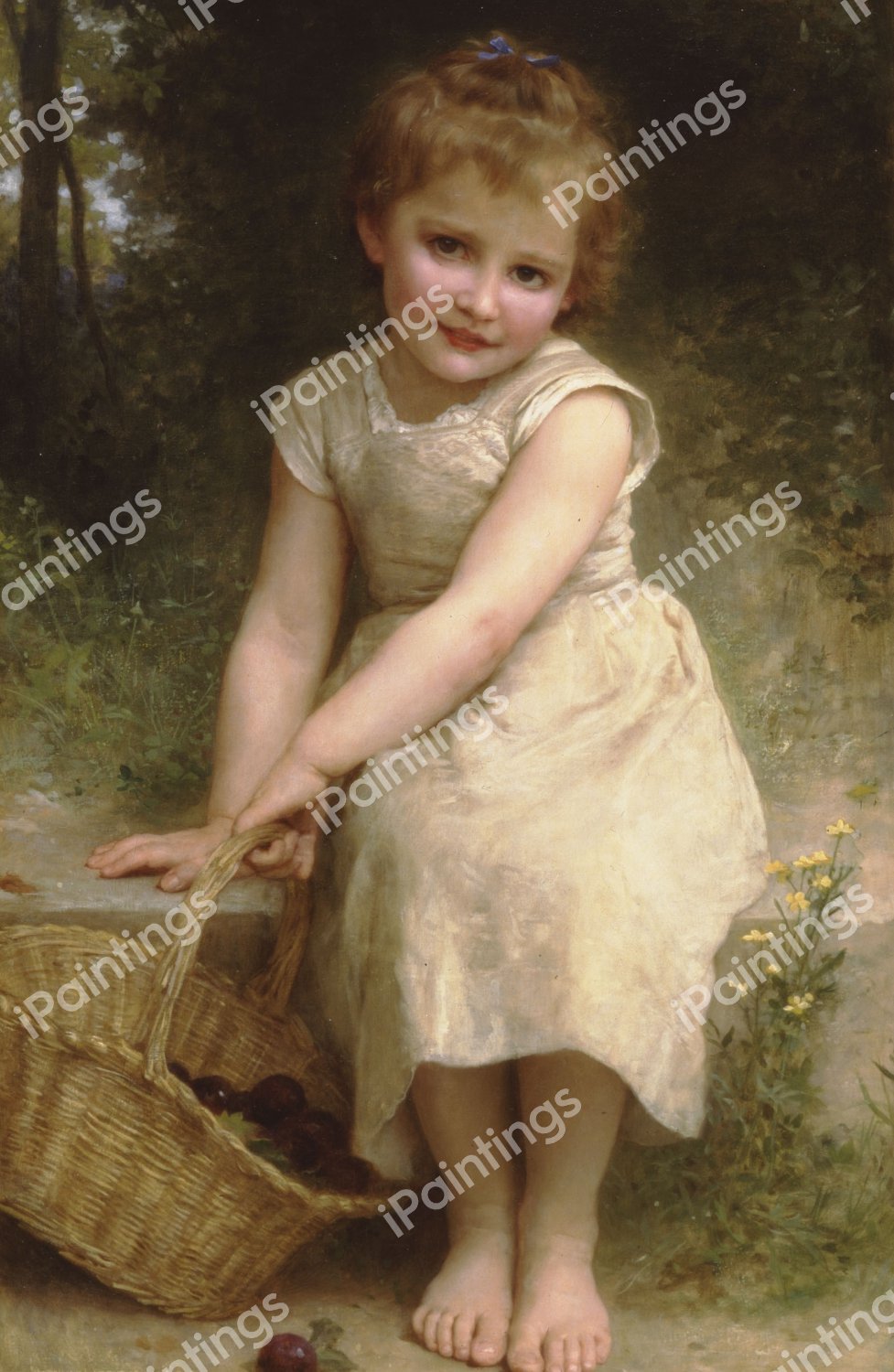 Plums also known as Les Prunes. The painting by William-Adolphe Bouguereau