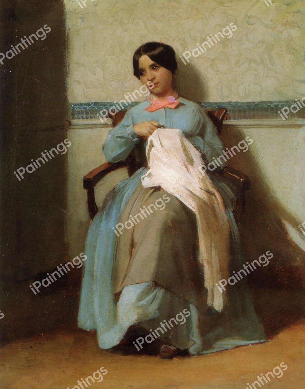 Portrait of Leonie Bouguereau. The painting by William-Adolphe Bouguereau