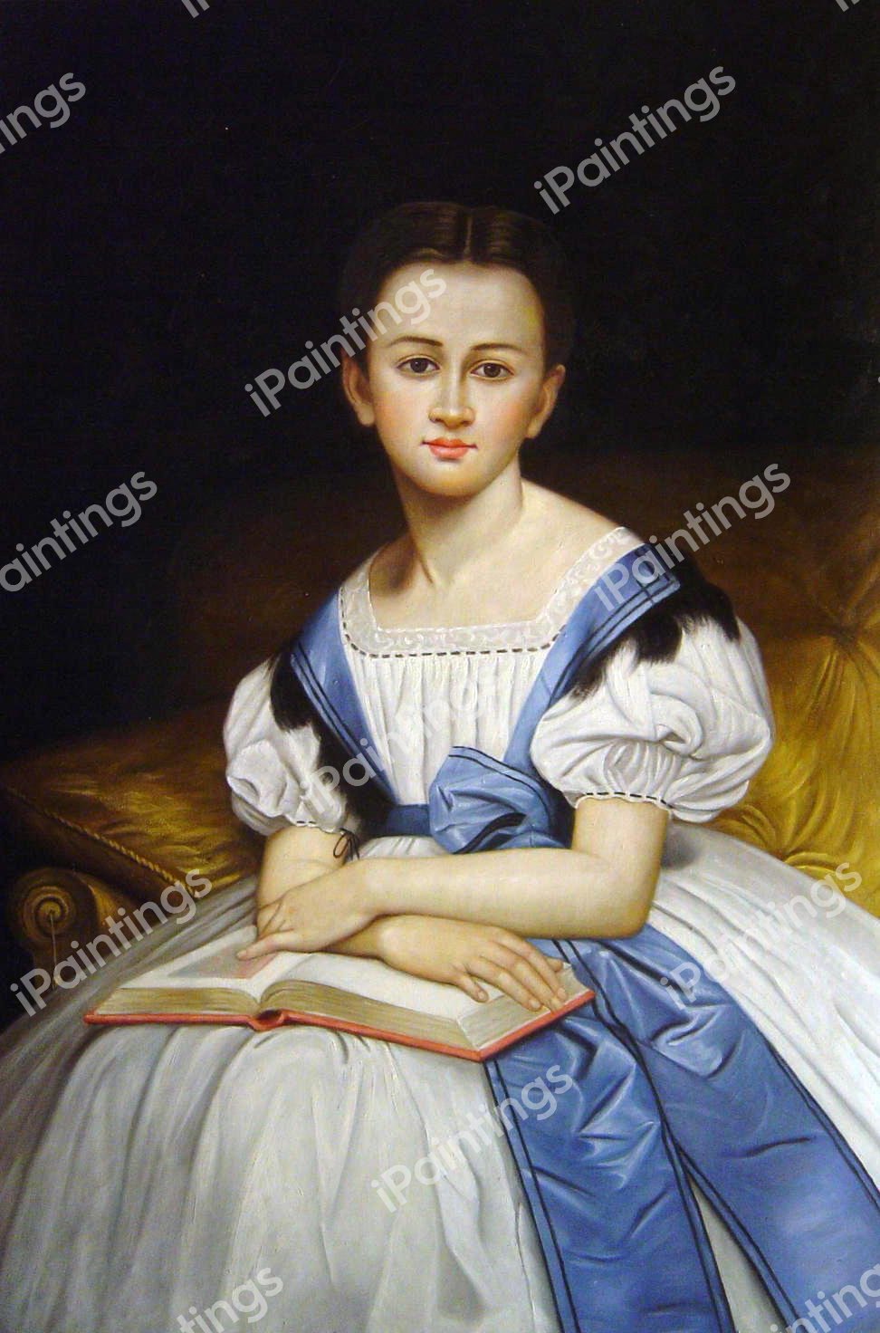 Portrait Of Miss Brissac. The painting by William-Adolphe Bouguereau