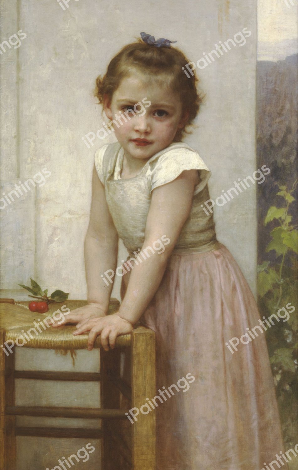 Portrait of Yvonne. The painting by William-Adolphe Bouguereau