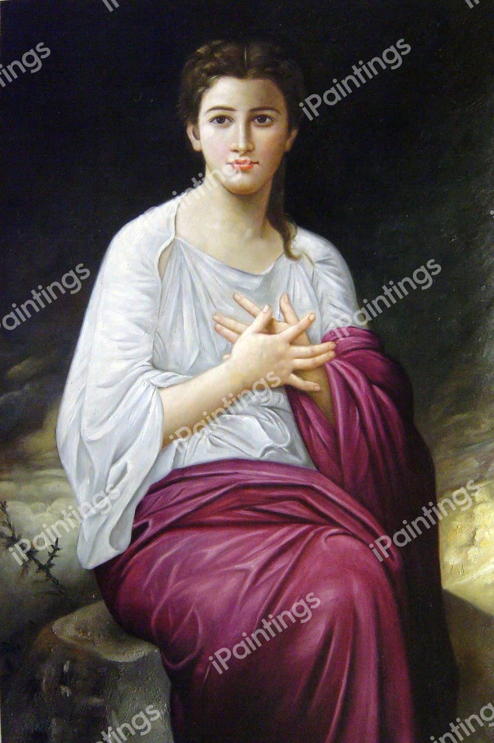 Psyche. The painting by William-Adolphe Bouguereau