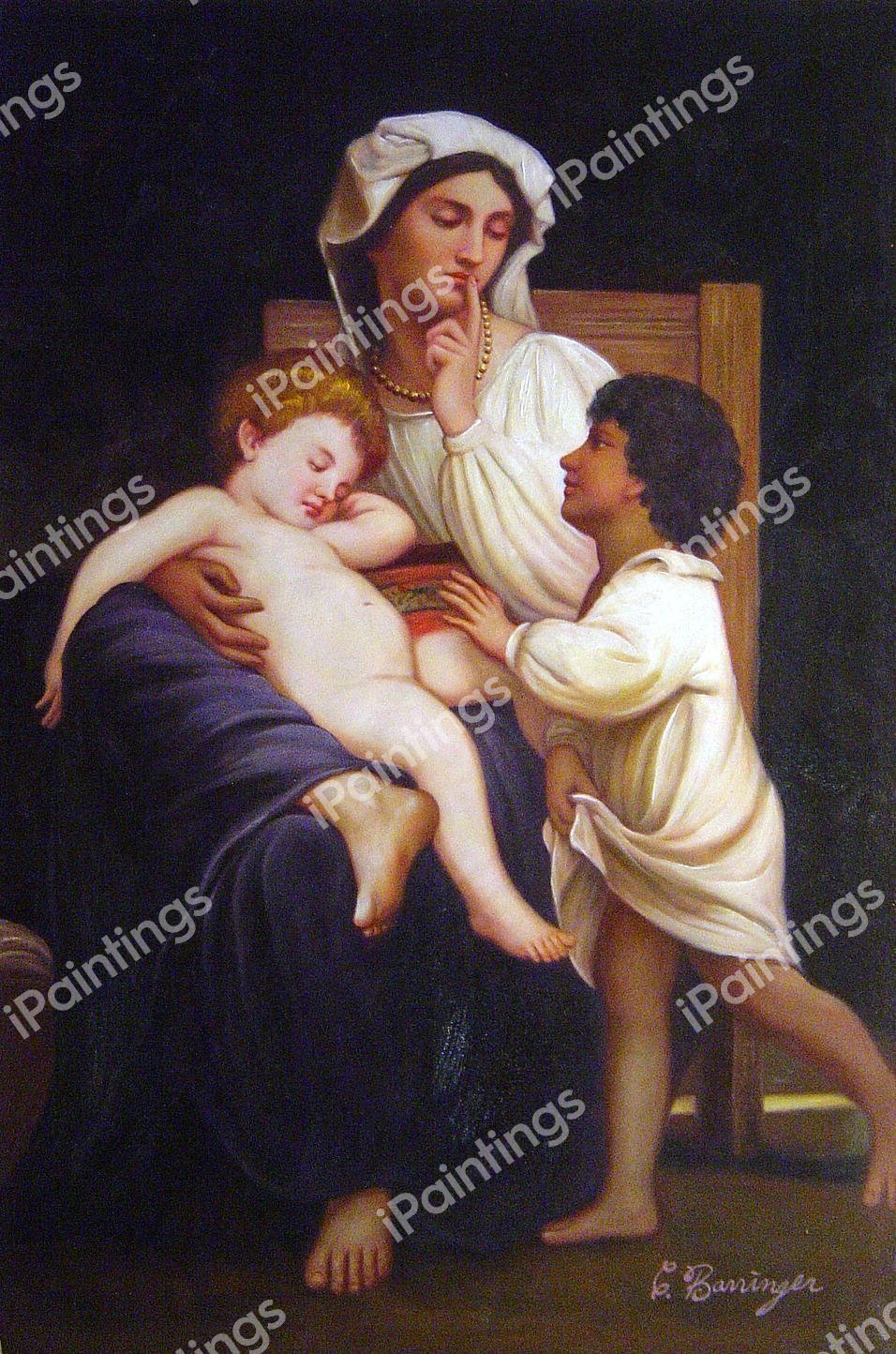 Sleep. The painting by William-Adolphe Bouguereau