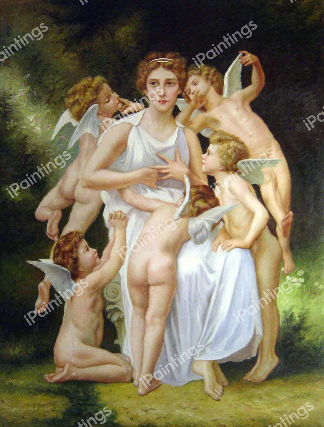 The Assault. The painting by William-Adolphe Bouguereau