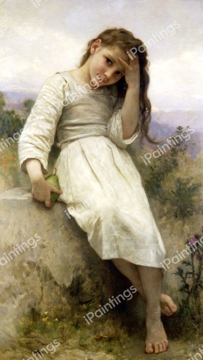 The Little Marauder. The painting by William-Adolphe Bouguereau