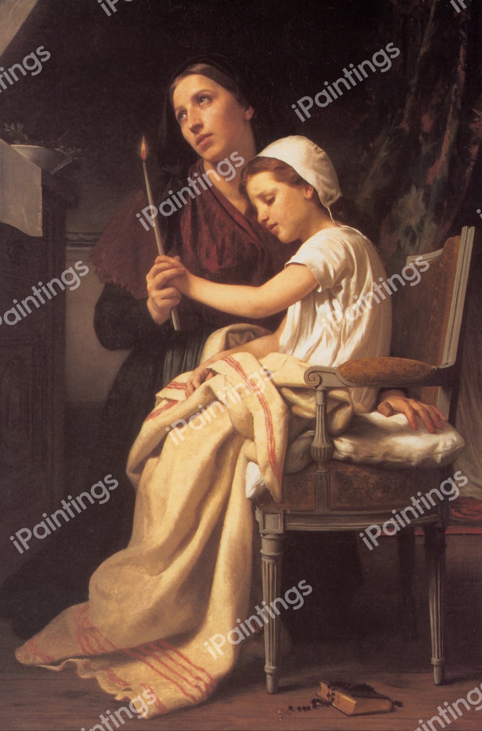 The Thank Offering. The painting by William-Adolphe Bouguereau