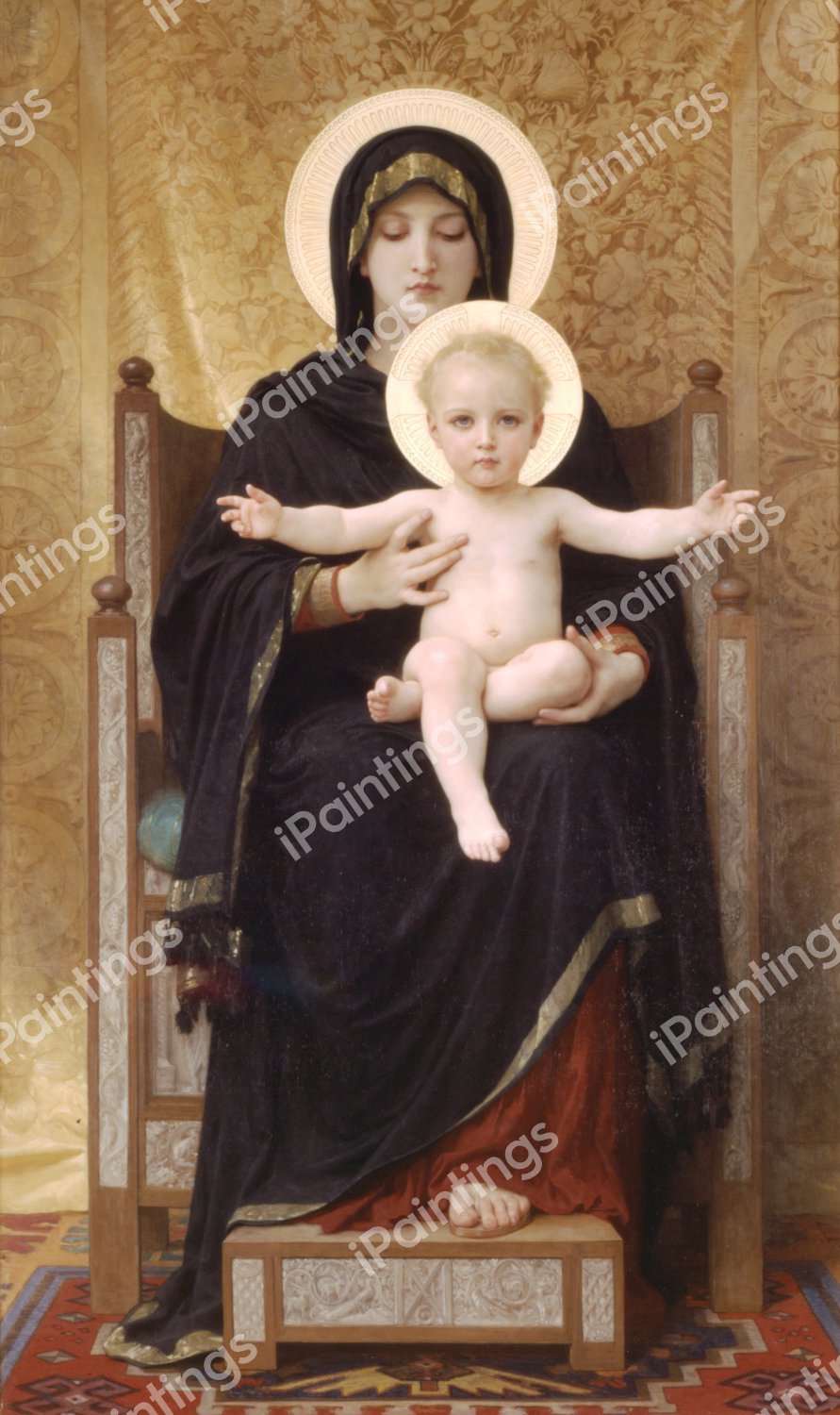 Virgin and Child. The painting by William-Adolphe Bouguereau