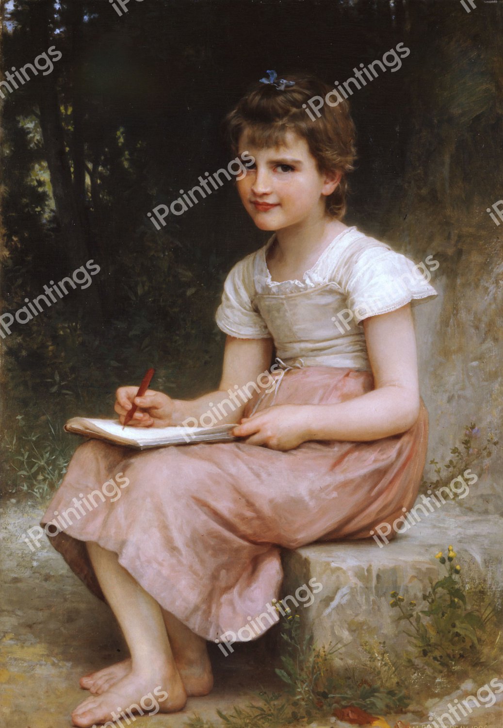 Vocation. The painting by William-Adolphe Bouguereau