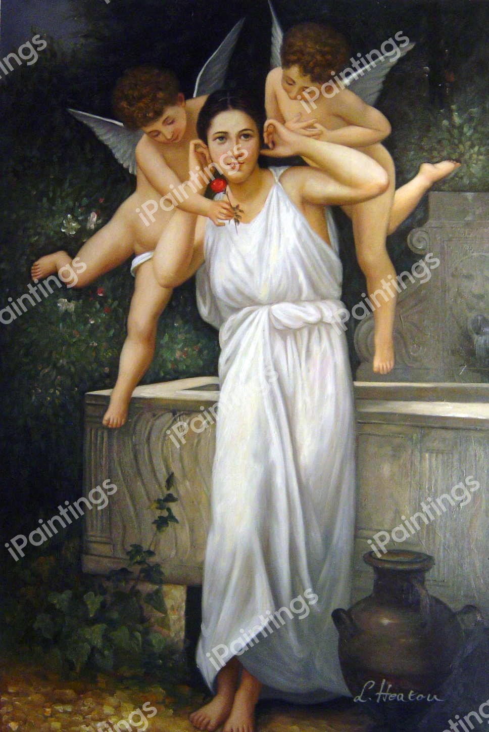 Youth. The painting by William-Adolphe Bouguereau