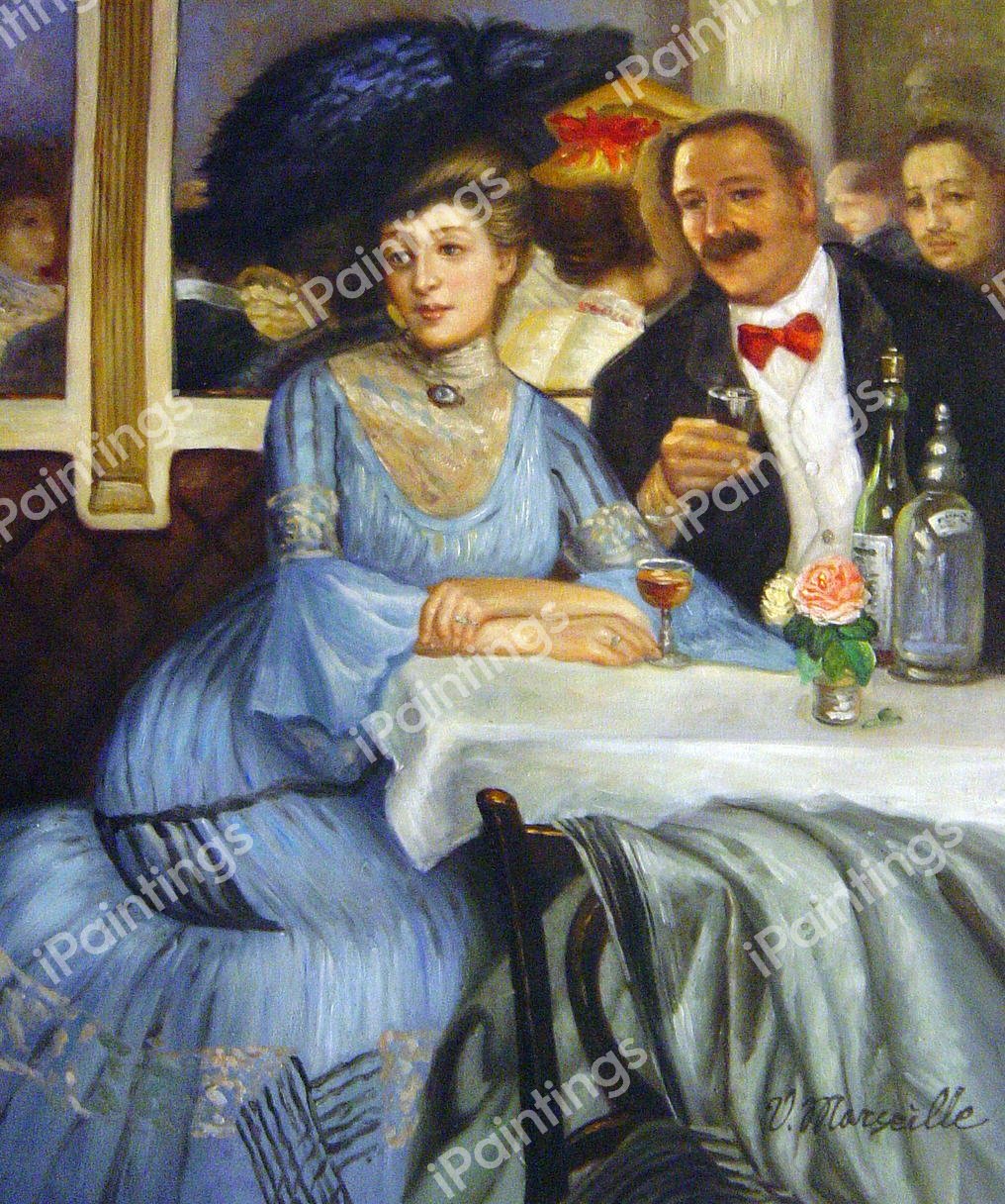 Chez Mouquin. The painting by William Glackens