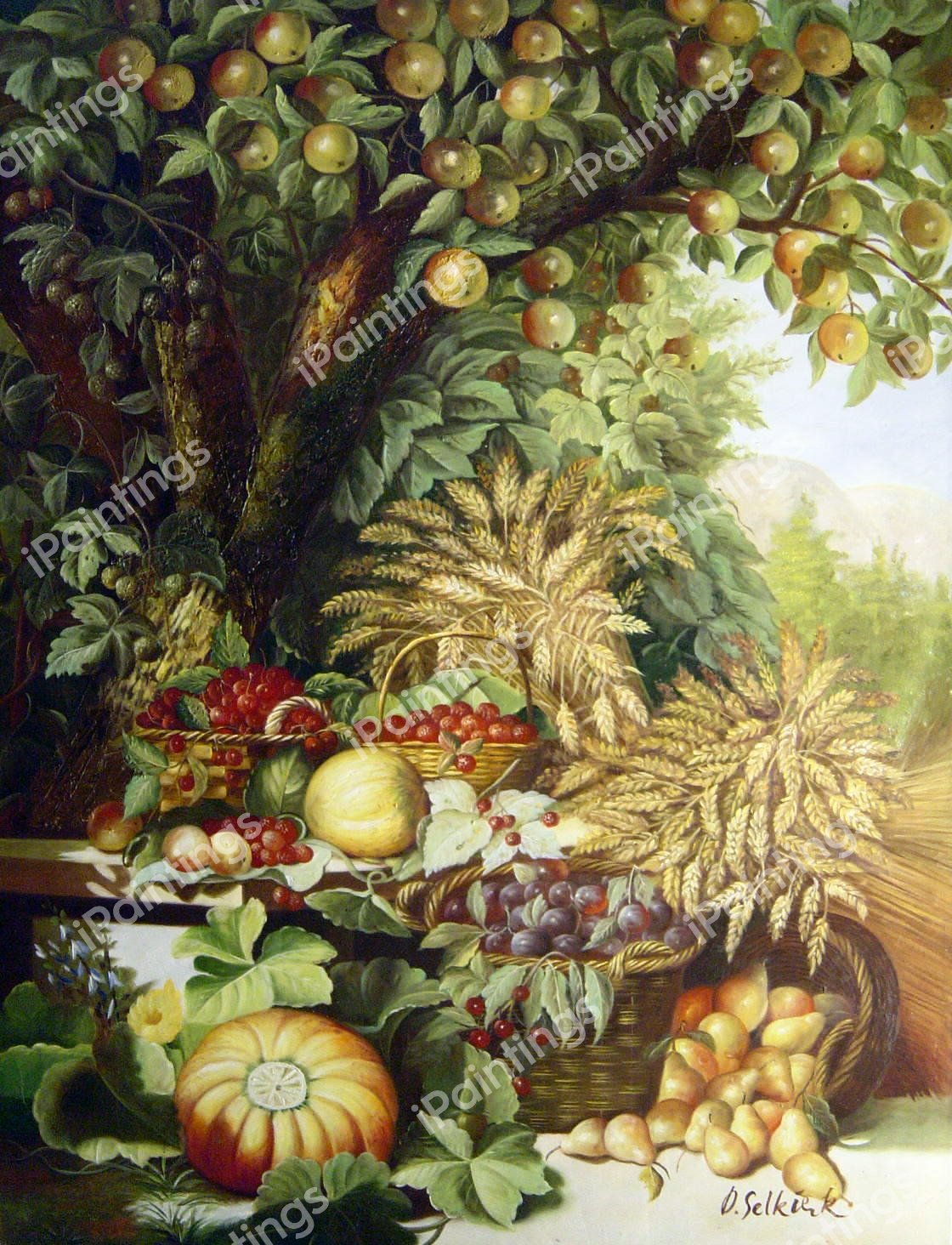 Fruits Of The Garden And Field. The painting by William Hammer