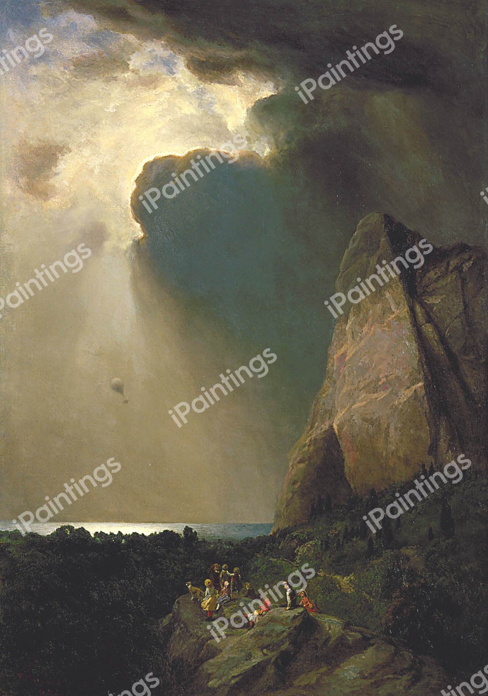 The Lost Balloon. The painting by William Holbrook Beard