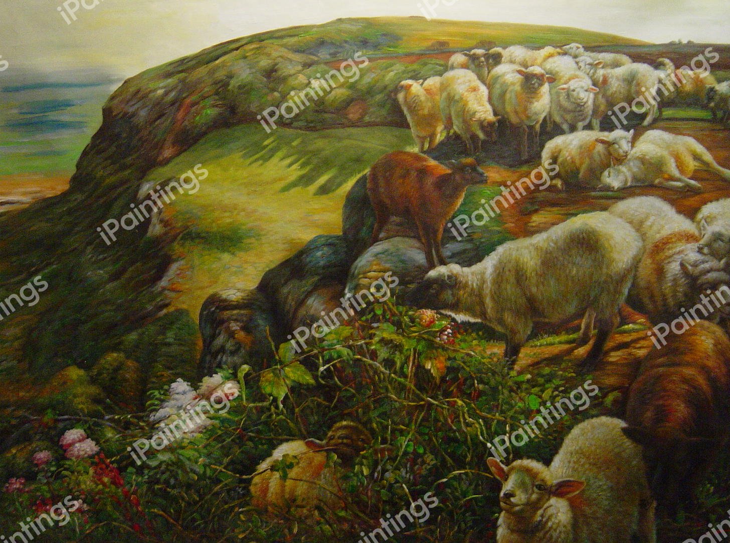 Our English Coasts. The painting by William Holman Hunt