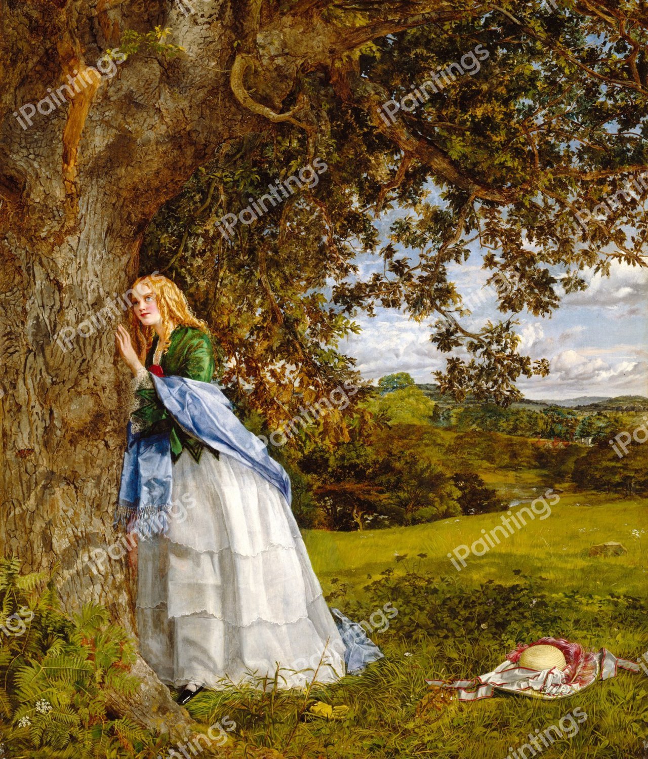 The Talking Oak. The painting by William Maw Egley