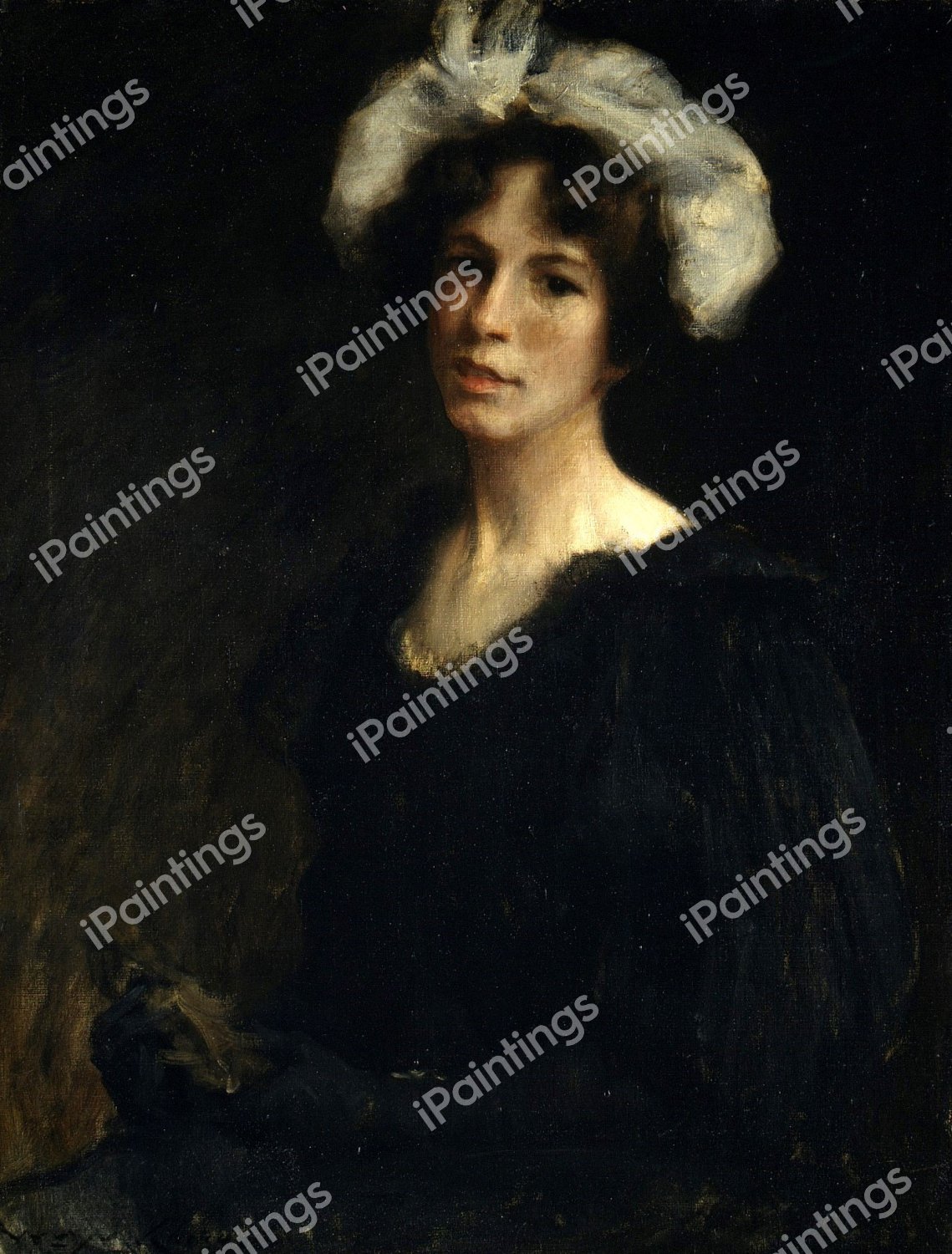 Bessie Potter. The painting by William Merritt Chase