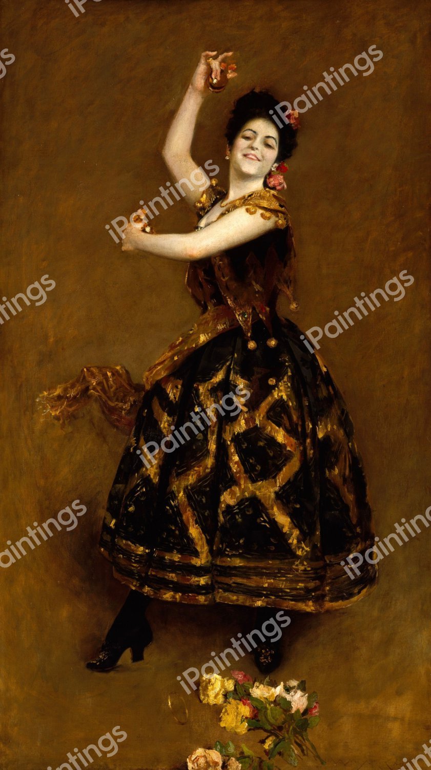 Carmencita. The painting by William Merritt Chase