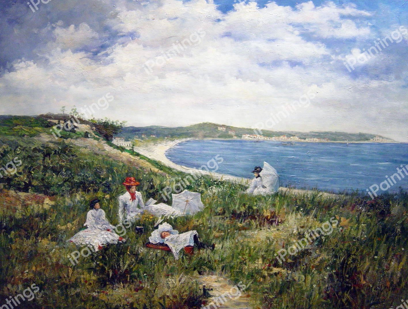 Idle Hours. The painting by William Merritt Chase