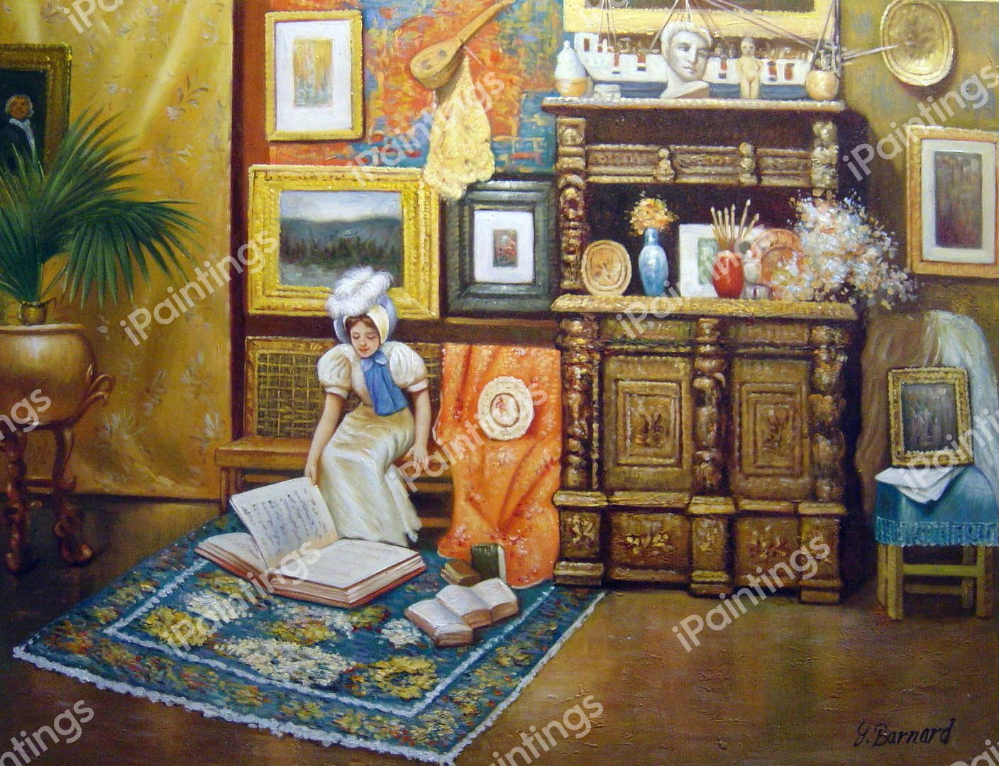 In the Studio. The painting by William Merritt Chase