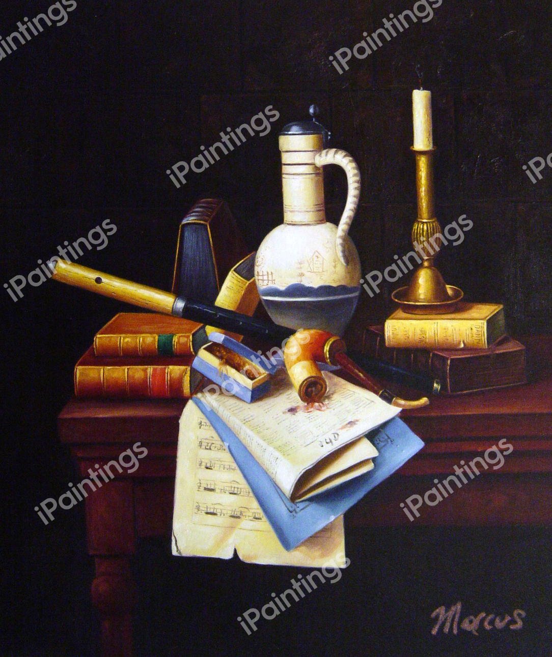 Emblems Of Peace. The painting by William Michael Harnett