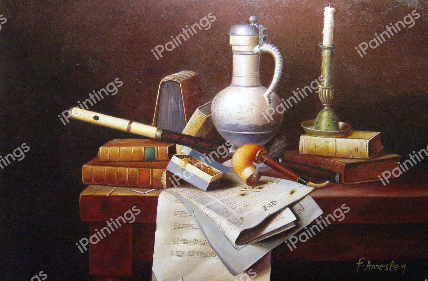 Emblems Of Peace. The painting by William Michael Harnett